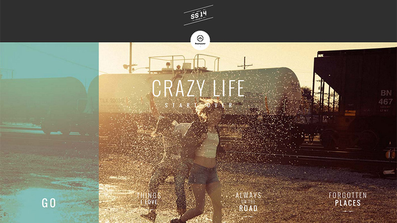 Bố cục thông minh của 20+ thiết kế website đậm hình ảnh House: Campaign spring 2014 thiet ke web dep