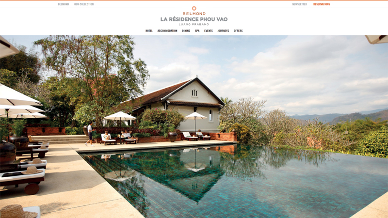 La Residence Phou Vao Luang Prabang thiet ke website khach san