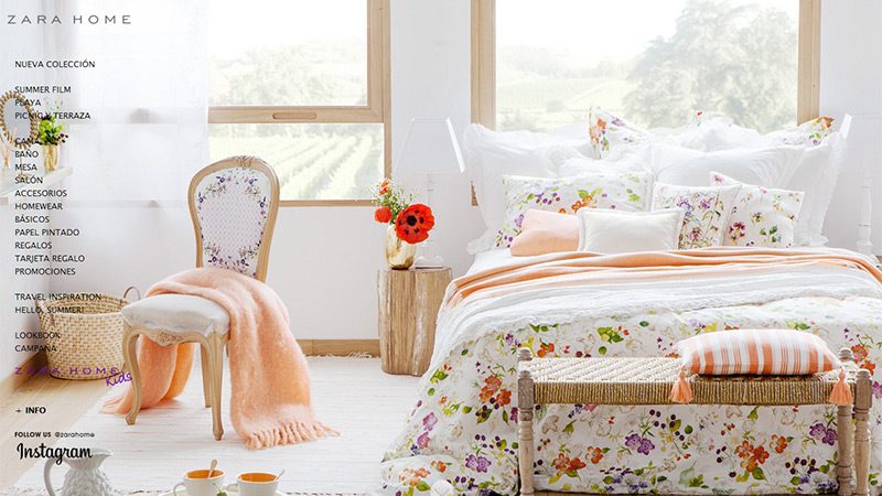 Mê mẩn với hình ảnh những món đồ nội thất trên các thiết kế website Zara Home thiet ke website dep