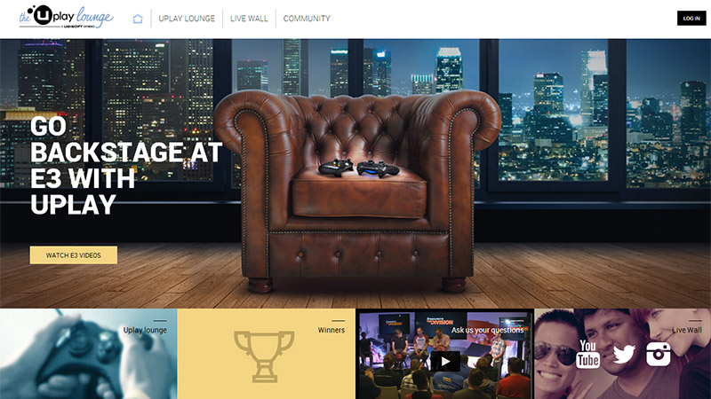 The Uplay Lounge thiet ke website dep