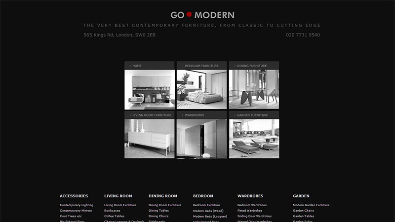 Mê mẩn với hình ảnh những món đồ nội thất trên các thiết kế website Go Modern thiet ke website dep