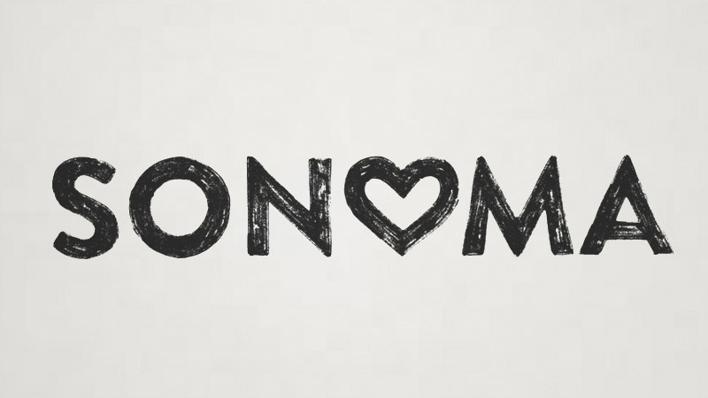 Sonoma thiet ke logo typographic
