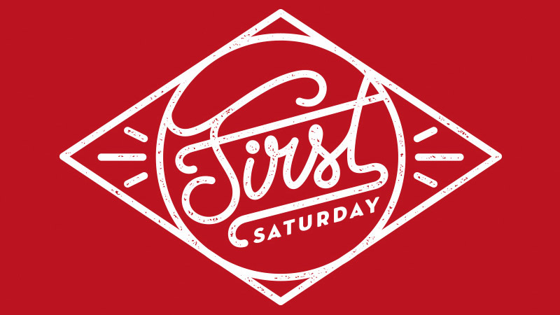 First Saturday thiet ke logo typographic
