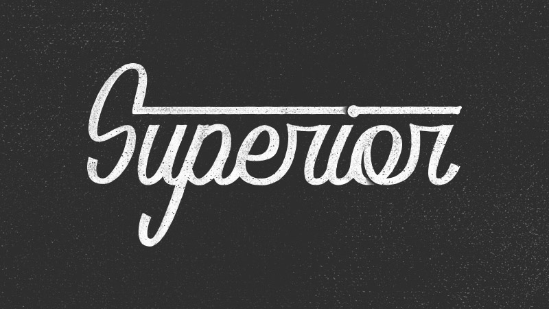 Superior thiet ke logo typographic