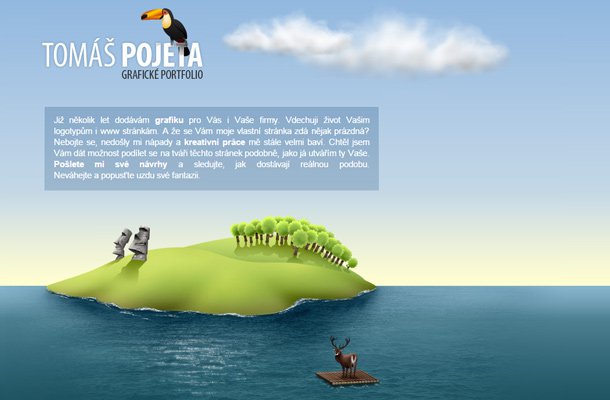 tomas pojeta website portfolio Thiet ke website startup dep