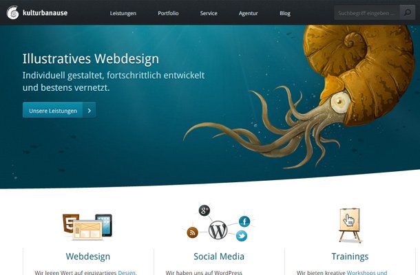 33 thiết kế website startup màu xanh hiện đại cho bạn ngắm nhìn kulturbanause german berlin Thiet ke website startup dep