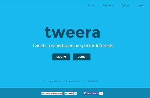 tweera blue background twitter Thiet ke website startup dep