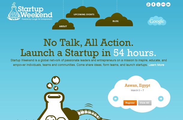 33 thiết kế website startup màu xanh hiện đại cho bạn ngắm nhìn startup weekend blue background Thiet ke website startup dep