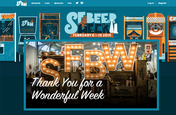 33 thiết kế website startup màu xanh hiện đại cho bạn ngắm nhìn san francisco beer week 2015 Thiet ke website startup dep