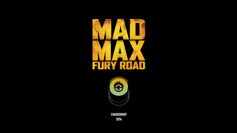 Mad Max Fury Road thiet ke website animation