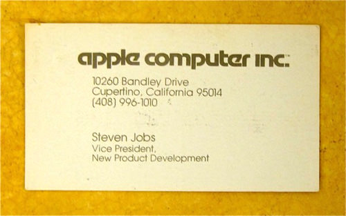 Bộ sưu tập thiết kế danh thiếp của các CEO hãng công nghệ hàng đầu steve jobs thiet ke bo nhan dien thuong hieu doanh nghiep