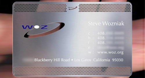 Bộ sưu tập thiết kế danh thiếp của các CEO hãng công nghệ hàng đầu steve wozniak thiet ke bo nhan dien thuong hieu doanh nghiep