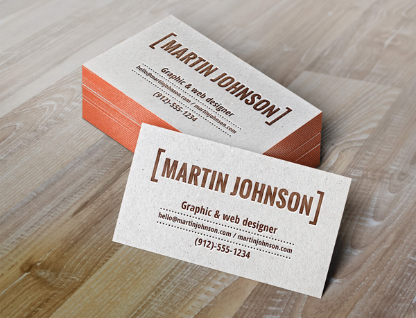 20 thiết kế danh thiếp chất lượng cao cho bạn tải về (P.2) Letterpress Business Cards MockUp
