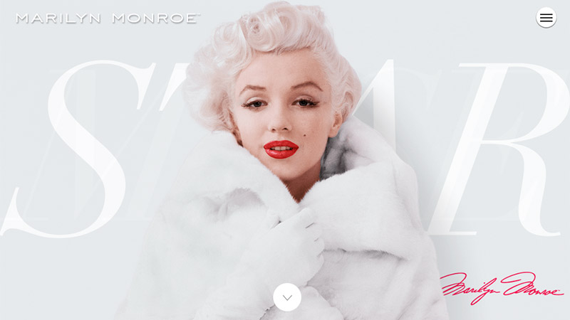 Marilyn Monroe thiet ke website dep