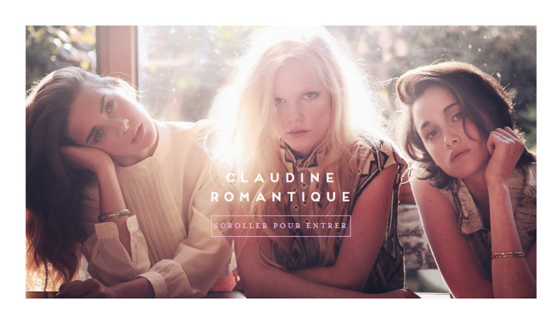 Claudine Romantique thiet ke website dep