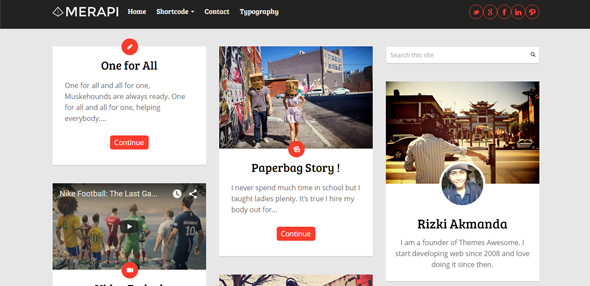 25 Wordpress theme bố cục dạng lưới cực sắc nét cho bạn tải về Merapi---Modern-Grid-Blog-Thiet ke website Wordpress