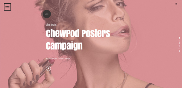 25 Wordpress theme bố cục dạng lưới cực sắc nét cho bạn tải về North-Creative-Bold-Modern-Grid-Portfolio-Thiet ke website Wordpress