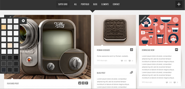 25 Wordpress theme bố cục dạng lưới cực sắc nét cho bạn tải về Thiet ke website Wordpress