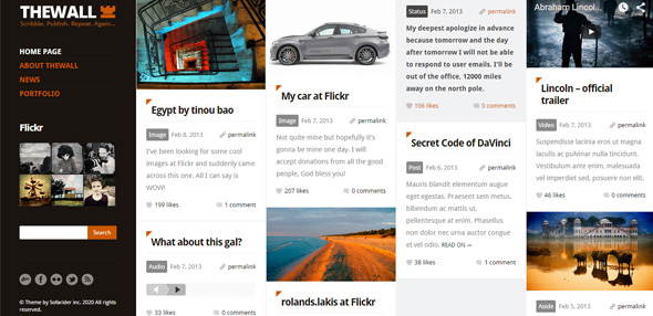 25 Wordpress theme bố cục dạng lưới cực sắc nét cho bạn tải về TheWall---Grid-A-Licious-Blog-and-Portfolio-Thiet ke website Wordpress