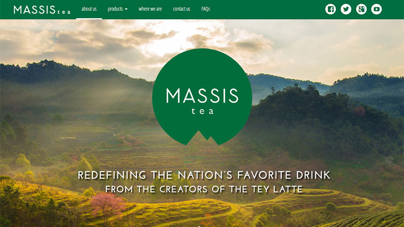 Massis Tea thiet ke website dep
