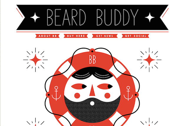 Beard Buddy Thiet ke logo thong minh
