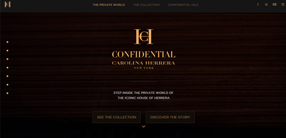 Carolina-Herrera-Confidential cach thiet ke website dep