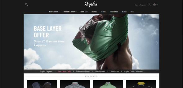 Đẳng cấp sang trọng và thanh lịch của 25 bố cục webite hiện đại Rapha cach thiet ke website dep