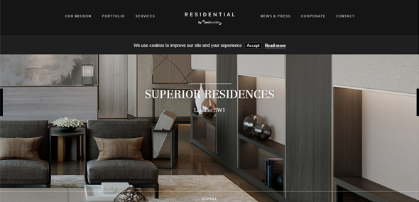Đẳng cấp sang trọng và thanh lịch của 25 bố cục webite hiện đại Land-Securities-—-Residential cach thiet ke website dep