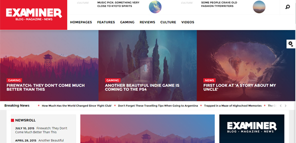Bộ sưu tập 20 Wordpress theme tuyệt mỹ cho blog và tạp chí online Examiner-Magazine Thiet ke website dep