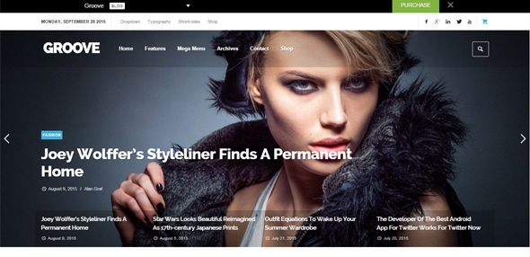 Bộ sưu tập 20 Wordpress theme tuyệt mỹ cho blog và tạp chí online GROOVE---Clean-&-Modern-Magazine Thiet ke website dep