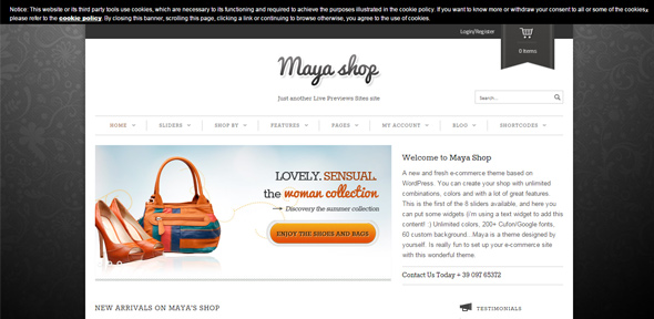 Tải về 20 WooCommerce Theme xuất sắc để tạo webiste cửa hàng online MayaShop---A-Flexible-Responsive-e-Commercethiet ke website ban hang