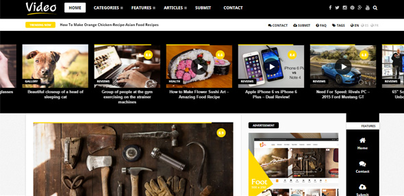 Bộ sưu tập 20 Wordpress theme tuyệt mỹ cho blog và tạp chí online Video-News-=-WordPress-Magazine-Newspaper Thiet ke website dep