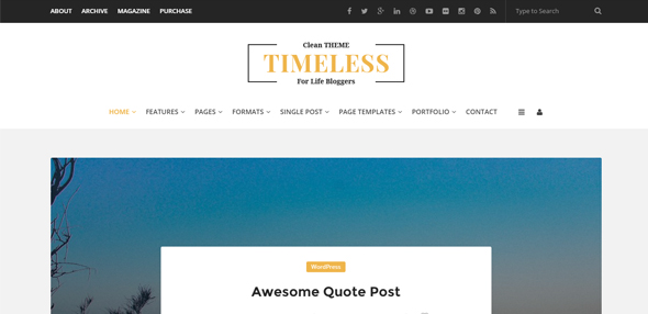 Bộ sưu tập 20 Wordpress theme tuyệt mỹ cho blog và tạp chí online TimeLess-–-Clean-Personal-WordPress-Blog Thiet ke website dep