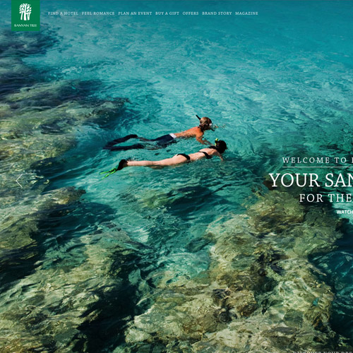 Vẻ đẹp thiên đường của 20+ thiết kế website khách sạn&resort banyan resort website thiet ke website khach san resort