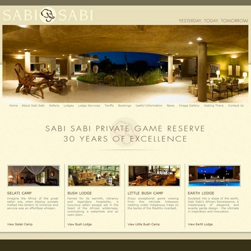 sabi sabi resort website thiet ke website khach san resort