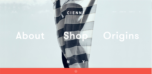 25 thiết kế website có navigation độc đáo khác thường Cienne-NY trong thiet ke web