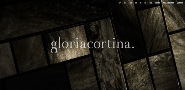 25 thiết kế website có navigation độc đáo khác thường Gloria-Cortina trong thiet ke web