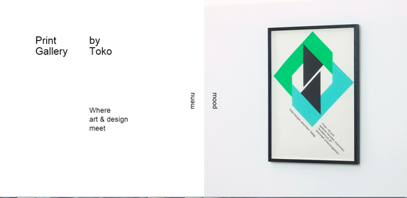 25 thiết kế website có navigation độc đáo khác thường Print-Gallery trong thiet ke web