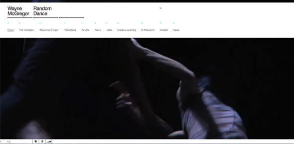 Khám phá giai điệu của 22 website sử dụng nhạc hoặc âm thanh ở nền trang Thiet ke website doc daoWayne-McGregor,-Random-Dance