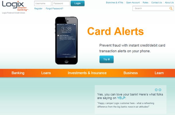 Website của các ngân hàng & tổ chức tài chính có gì đặc biêt? logix smarter banking website Thiet ke website chuyen nghiep