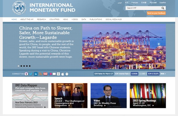 Website của các ngân hàng & tổ chức tài chính có gì đặc biêt? international monetary fund imf website Thiet ke website chuyen nghiep