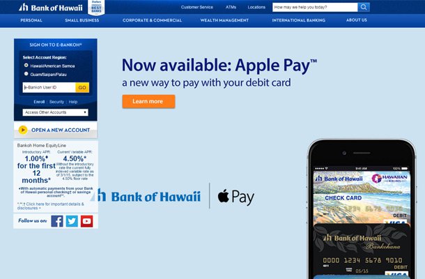 Website của các ngân hàng & tổ chức tài chính có gì đặc biêt? bank of hawaii website design Thiet ke website chuyen nghiep