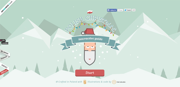 Điều gì làm nên sức hút từ 22 website chủ đề phi lợi nhuận? Polish-Christmas-interactive-guide cach thiet ke website dep