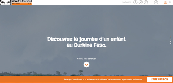 Điều gì làm nên sức hút từ 22 website chủ đề phi lợi nhuận? Start-your-descent-now cach thiet ke website dep