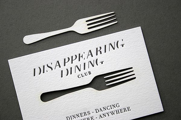 Thiet ke bo nhan dien thuong hieu sang tao Disappearing-Dining-Club-Laser-cut-Business-Card-2