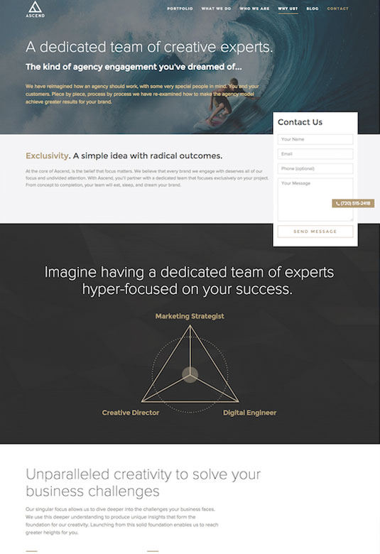 Thiết kế website đẹp The Ascend Agency cach thiet ke website chuyen nghiep