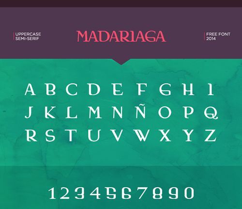 Madariaga - Free Font thiet ke logo mien phi