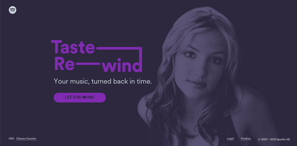 Spotify---Taste-Rewind Website Designs Which Use Animation thiet ke website animation dep