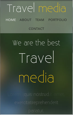 Mẫu thiết kế web du lịch miễn phí 001 - mobile
