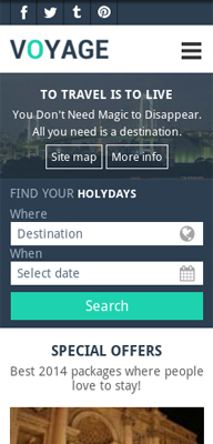 Mẫu thiết kế web du lịch miễn phí 002 - mobile